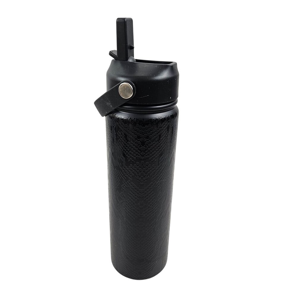 Simply Southern 24oz Stainless Steel Water Bottle Black Snake Print Carry Handle - Picture 5 of 7